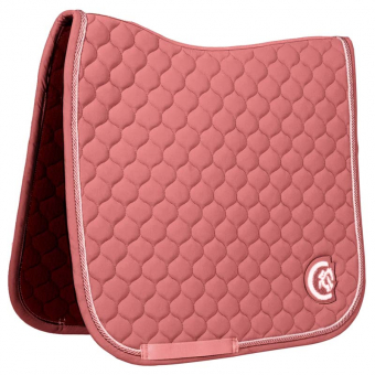 Tapis de selle dressage Onion Quilt 3D Logo Fuchsia