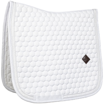 Tapis de selle dressage Glitter Band Blanc/Blanc