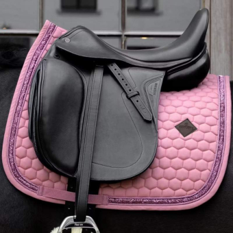 Tapis de selle dressage Glitter Band Rose