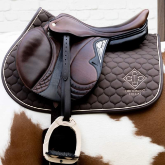 Tapis de selle Grooming Deluxe Marron