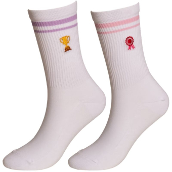 Chaussettes Ribbon 2-pack Blanc