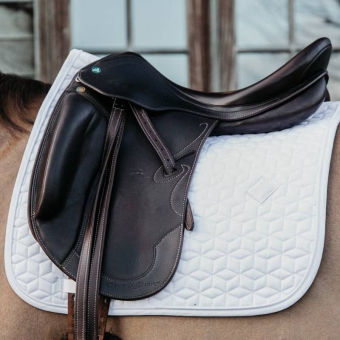 Tapis de selle de dressage Classic Blanc