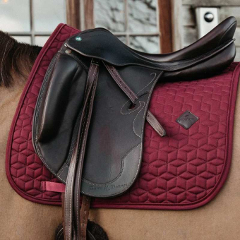 Tapis de selle de dressage Classic Rouge Vin