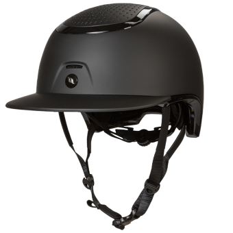 Casque d'équitation MIPS Strixx Wide Peak Matte/Glossy Noir