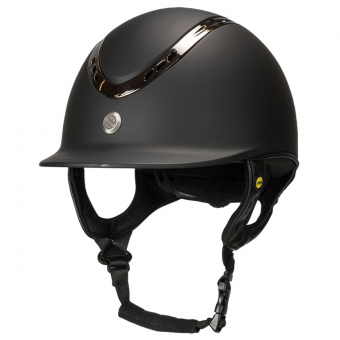 Casque d'équitation EQ3 Pardus avec vis Smooth Top Noir