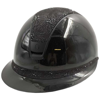 Casque d'équitation Miss Shield 2.0 Glossy Spring Flower Matt Trim Noir