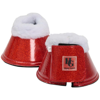 Bottes avec Fourrure Lulu Christmas Glitter HG Rouge/Blanc