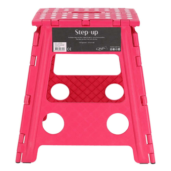 Tabouret pliant Step-Up Fuchsia