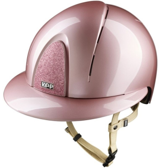 Casque d'équitation Smart Nova Metal Polish Polo Star Cream Strap Rose/Rose