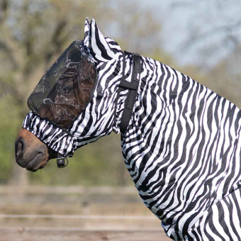 Capuche d'eczéma UV-Resistant Zebra Noir/Blanc
