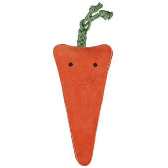 Jouet pour chevaux Carotte XL en Daim ECO Orange