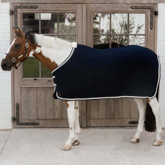 Couverture polaire Plaited Rope Bleu Marine