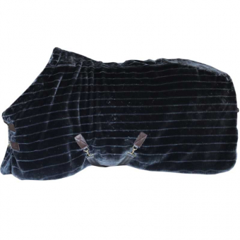 Couverture d'écurie en fausse fourrure Gris Foncé