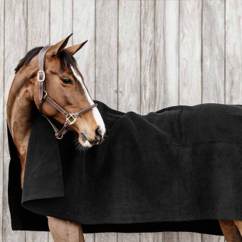 Couverture en polaire Noir