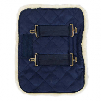 Rallonge de poitrail Quilted with Vegan Sheepskin Bleu Marine