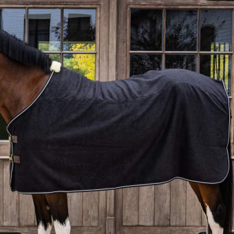 Couverture polaire Heavy Melange Noir