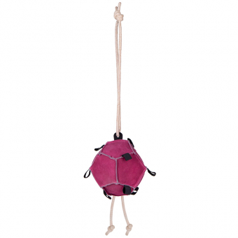 Jouet pour chevaux Balle Loop en Daim Rose