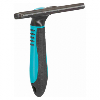 Racloir de pelage Noir/Turquoise