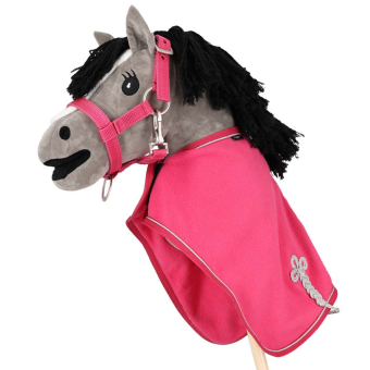 Couverture polaire pour cheval-bâton Rose