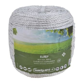 Corde Électrique 5mm Blanc 300m