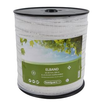 Ruban électrique 40mm Blanc 200m