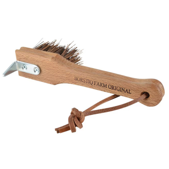 Grattoir à sabot avec brosse Bassine Marron