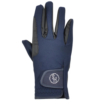 Gants d'équitation HS Diamond Touch Bleu Marine