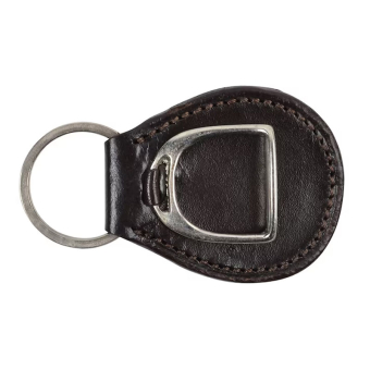 Porte-clés HS Stirrup Plate Marron/Argent