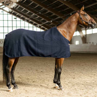 Couverture en laine HS Vilma Bleu Marine