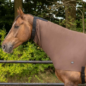 Protège-cou anti-démangeaisons Elastic Marron