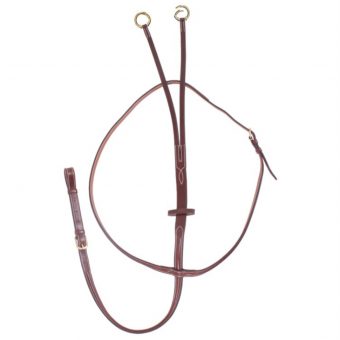 Martingale avec Logo en E et Anneaux Ouverts Marron/Laiton