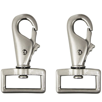 Boucles pour couvertures pour cheval Carabiner Argent