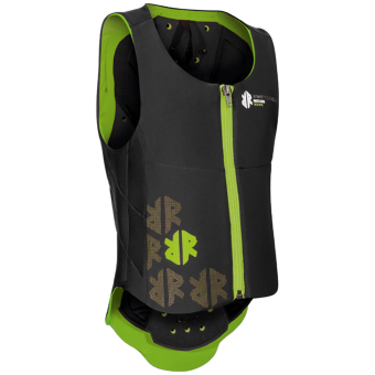 Protection dorsale Enfant/Junior Ballistic Noir/Citron vert