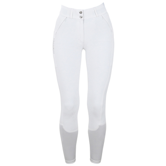 Pantalon d'équitation ES Jump Elite Knee Grip White Perfection