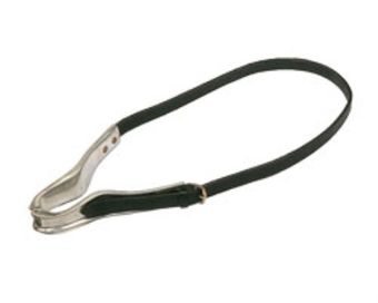 Sangle à muserolle en cuir Noir