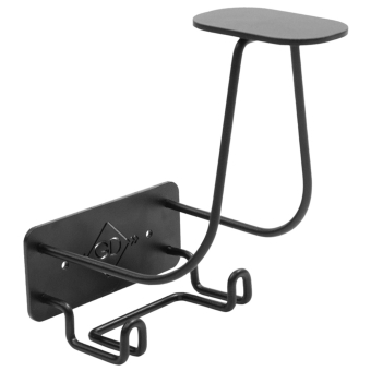 Support de casque Steel Hook Noir