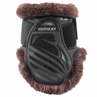 Protège-boulets Young Vegan Sheepskin Noir/Maroon