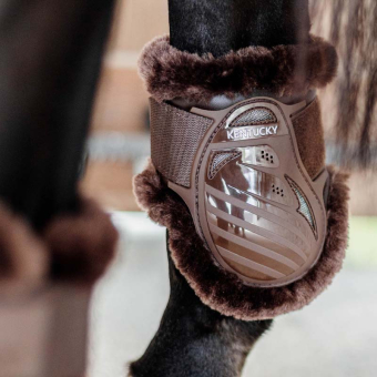 Protège-boulets Young Vegan Sheepskin Marron/Marron