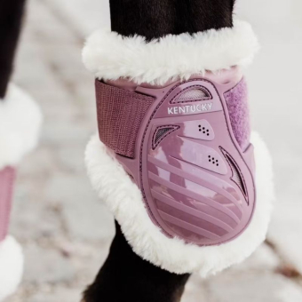 Protège-boulets Young Vegan Sheepskin Vieux Rose