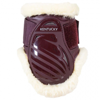 Protège-boulets Young Vegan Sheepskin Bordeaux