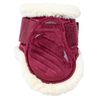 Protège-boulets Young Vegan Sheepskin Velvet Bordeaux