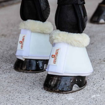 Cloches Sheepskin Leather Blanc