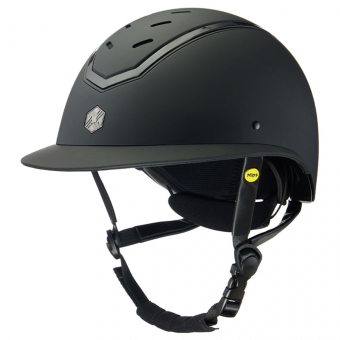 Casque d'équitation MIPS Kylo Mat Visière Noir/Noir