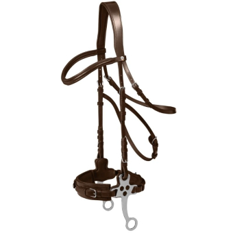 Bride hackamore X-Line Marron