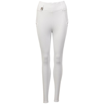 Collants d'équitation Tregging Exposure Silicone Full Seat Blanc