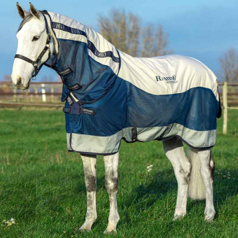 Couverture imperméable et anti-mouches de la série d'été Rambo Marine/Grise