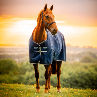 Couverture imperméable Amigo Ripstop 900D Fleece Lined 50g Witney Navy