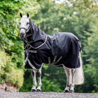 Couverture d'hiver Amigo Bravo 12 1200D Plus 250g Noir/Gris