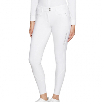 Pantalon d'Équitation Adele Premium Knee Grip Blanc