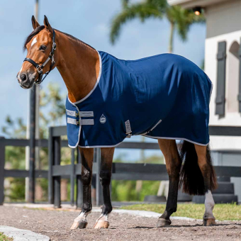 Couverture d’écurie Amigo 0g Marine/Gris/Argent
